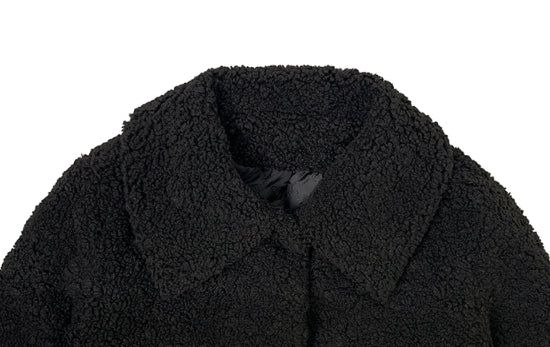 Anju Fur Collar Quilted Short Jacket