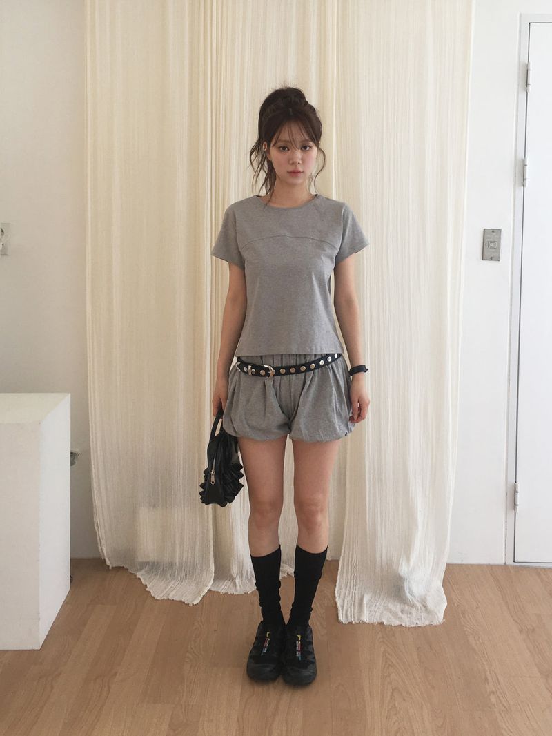 Bubble sweat shorts
