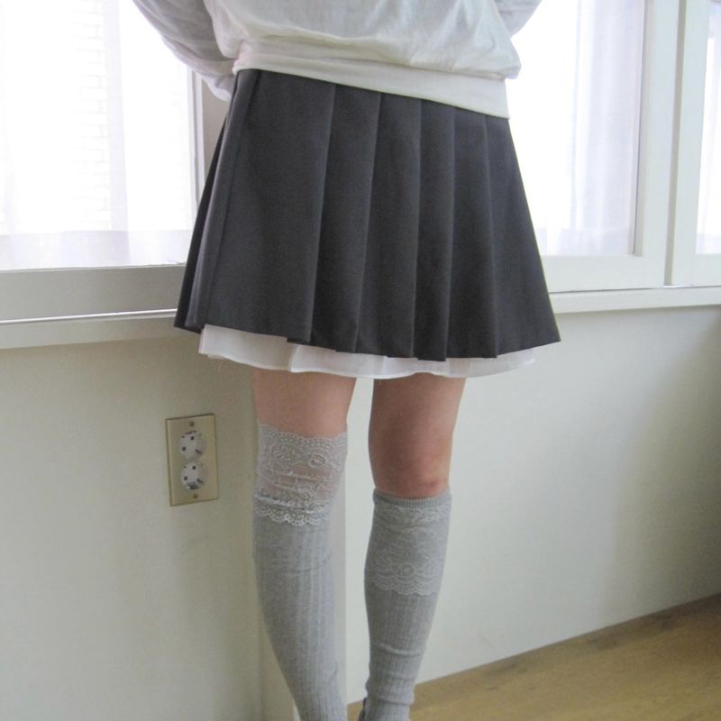 シフォンプリーツスカート