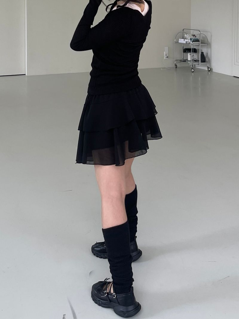 ballerina cancan chiffon skirt