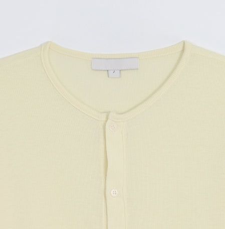 1+1 Daily Ribbed Round Cardigan