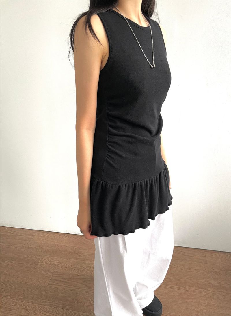 Yudi Sleeveless Frill Mini Dress 3C