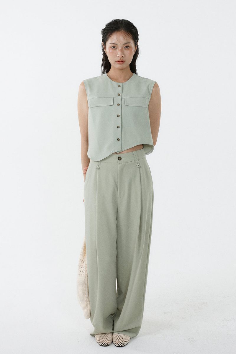 Loventina（ラヴェンティナ）の「EDGE LOOP PANTS_MINT（Pants）」