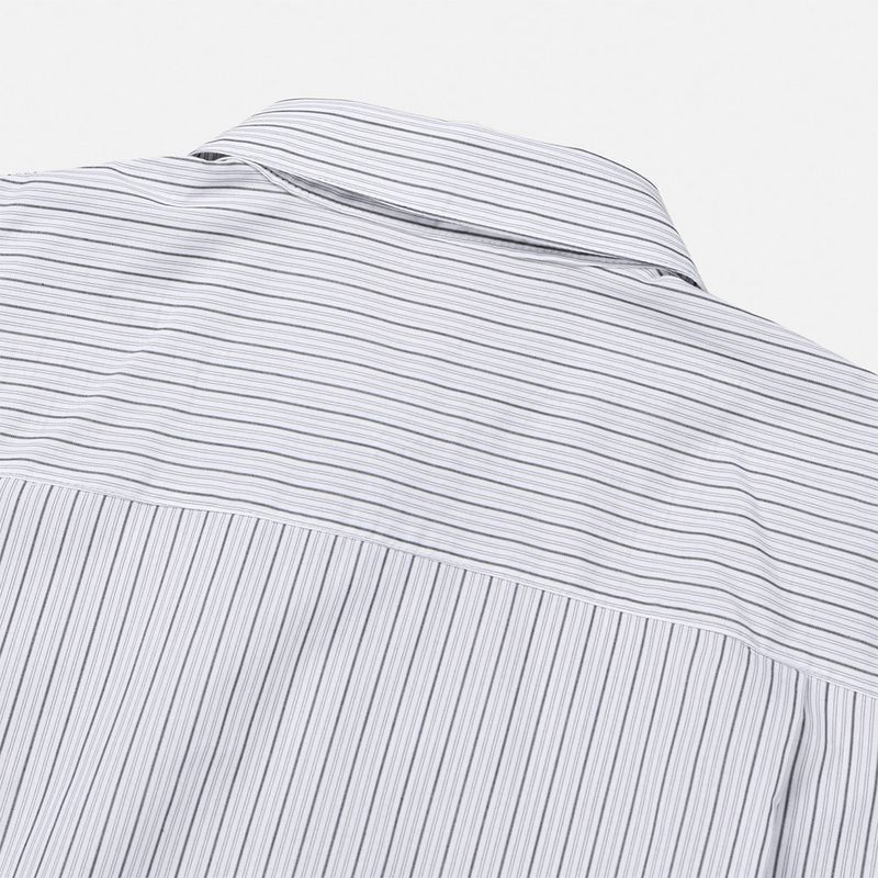 Pint stripe over fit shirt