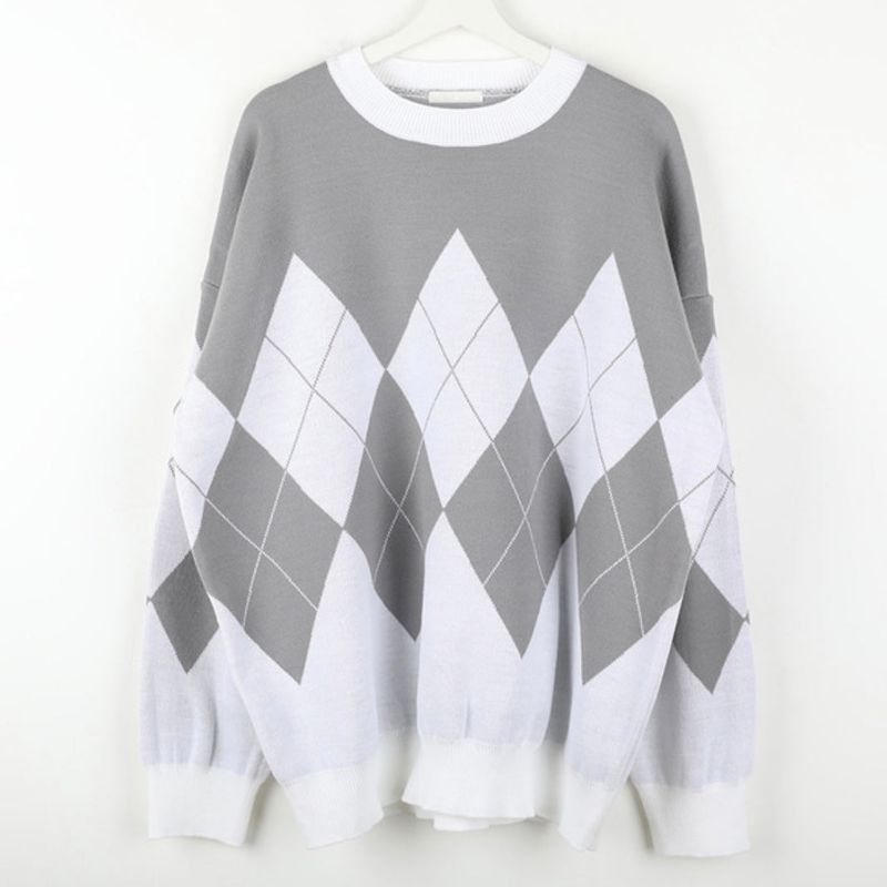 Never roil Overfit Argyle Knit