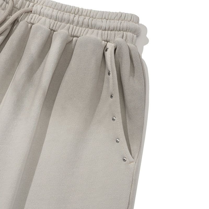 VINTAGE WASHING STUD POINT HALF PANTS [OAT MEAL]