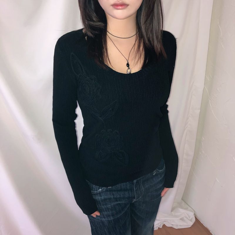 rose ribbed T