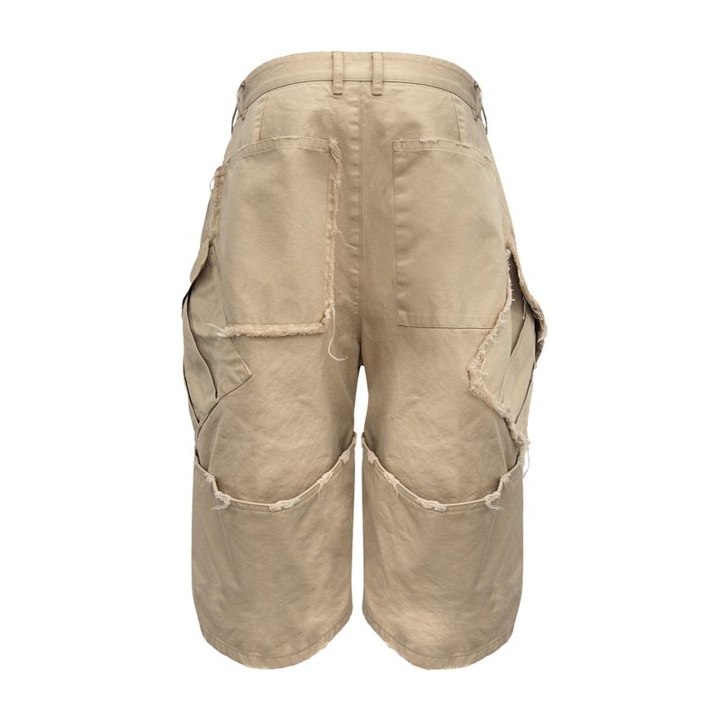 VTG BACK BOOTS CARGO SHORTS_BEIGE