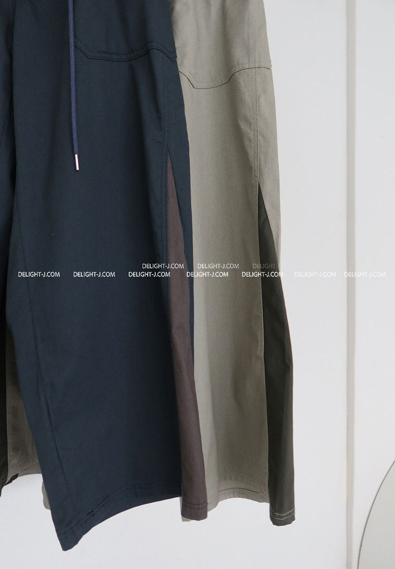coloring string big cargo wide pants