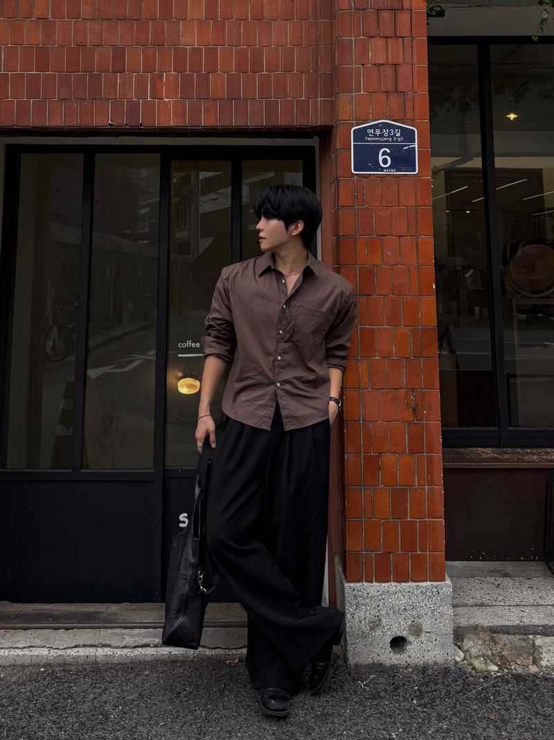 Core pocket crop shirt