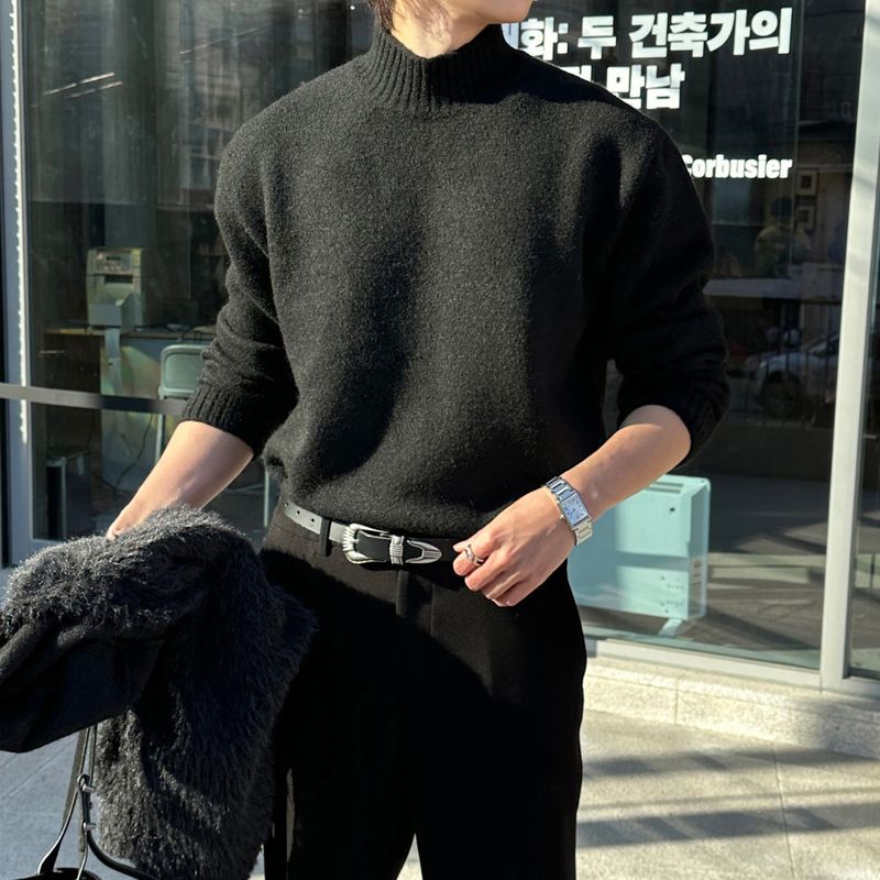 lemenne(ルメンヌ)の「LMN Martin Merino Wool Half-turtleneck Knitwear (5 colors)(Tops)」