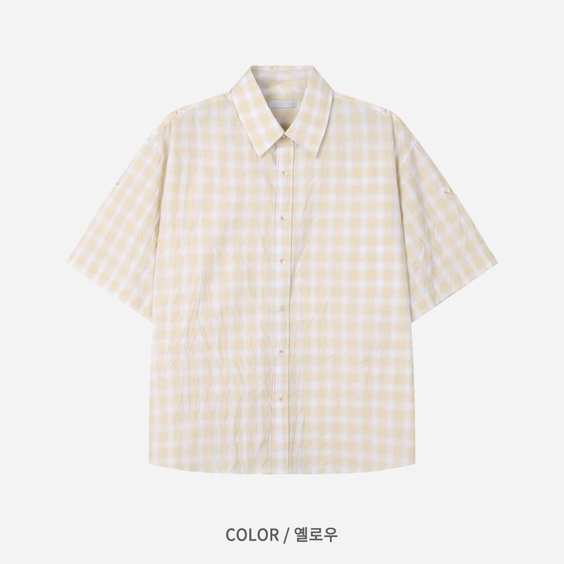 Asa Checked Half Shirt