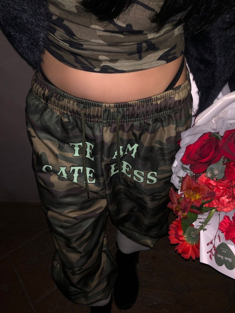 (2 Type) Patterned Wide Sweatpants