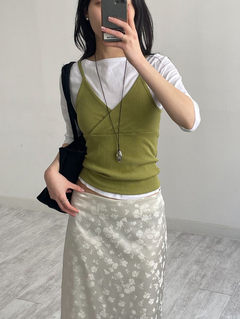 INCHANT ME(インチャントミー)の「Tone-tone Ribbed Sleeveless(Tops)」