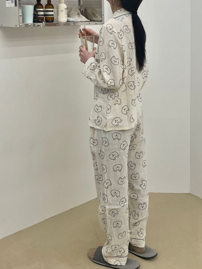 Cozy bear pajamas