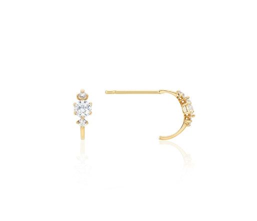 26SS★ Truly Essence 14K Stone Point Earrings