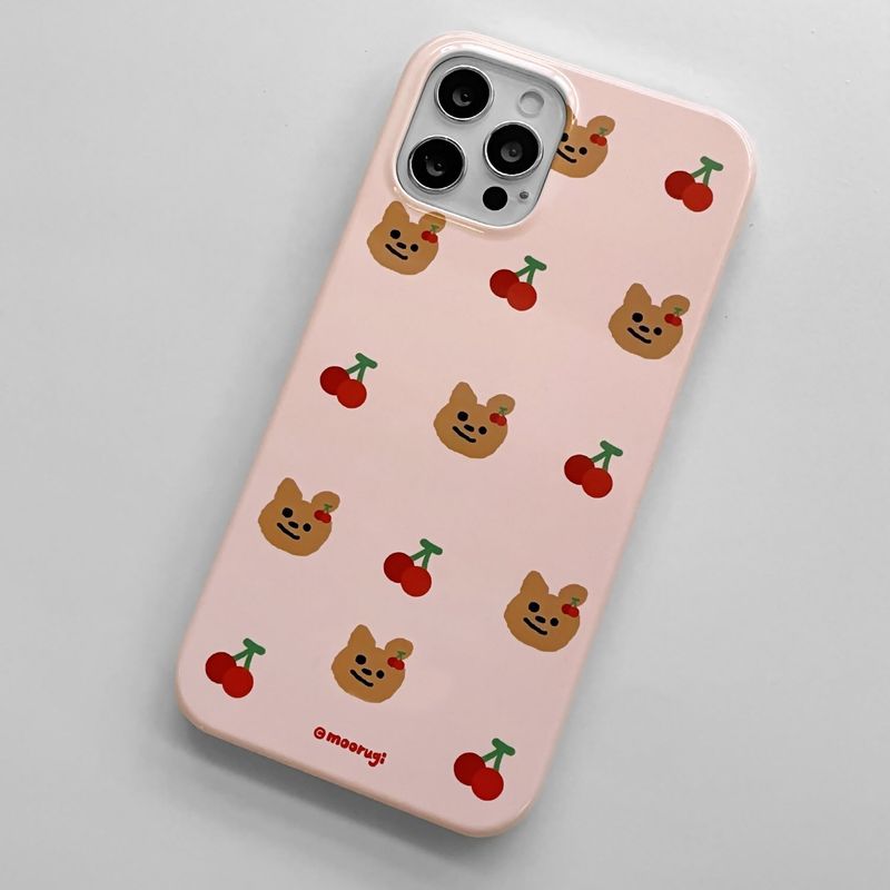 moorugi(モールジ)の「Cherry pattern Bumper case(Hats)」