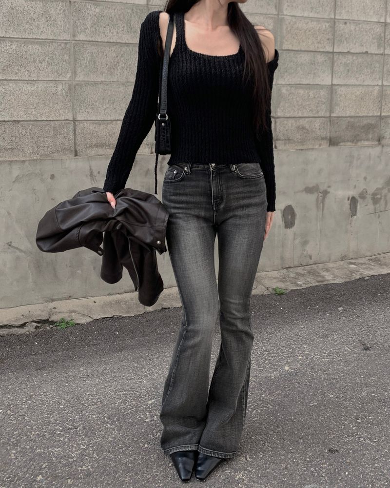 Strap flat shoes
