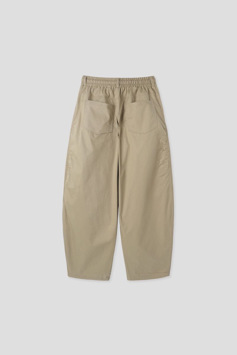 Ruin cut pintuck wide pants 4C