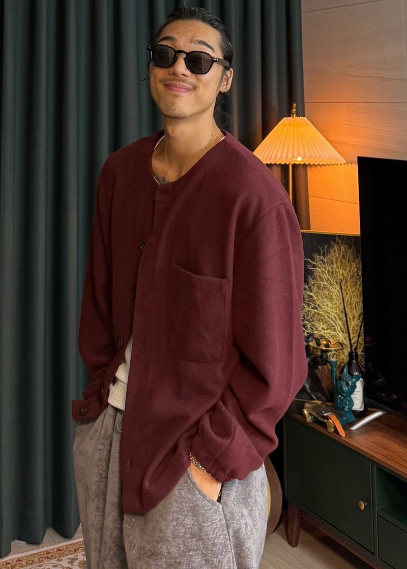 virstyle（ビルスタイル）の「Oversized Fleece Knit Cardigan 4COLOR（Tops）」