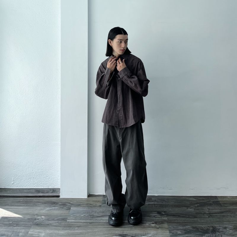 Relaxed Wrinkle Effect Shirt