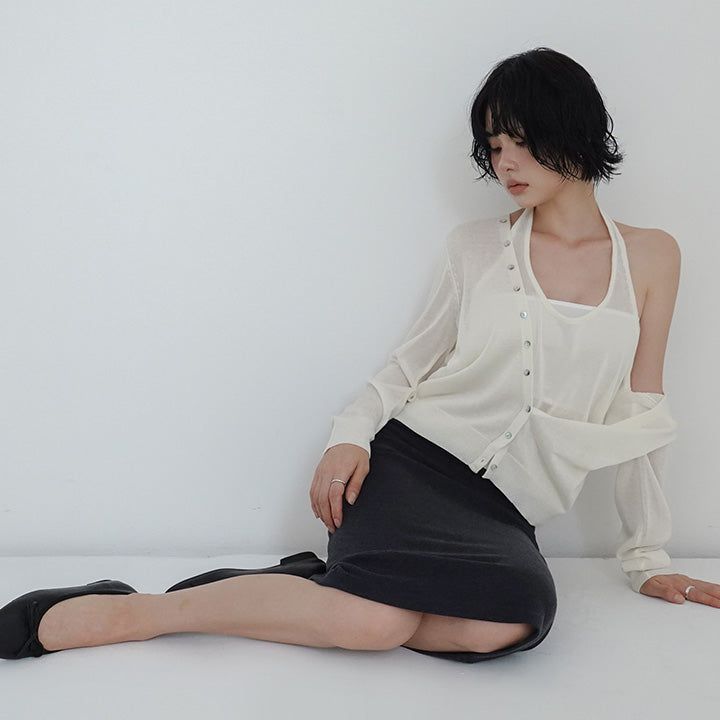 [Senpia] Fold Midi Skirt -3color