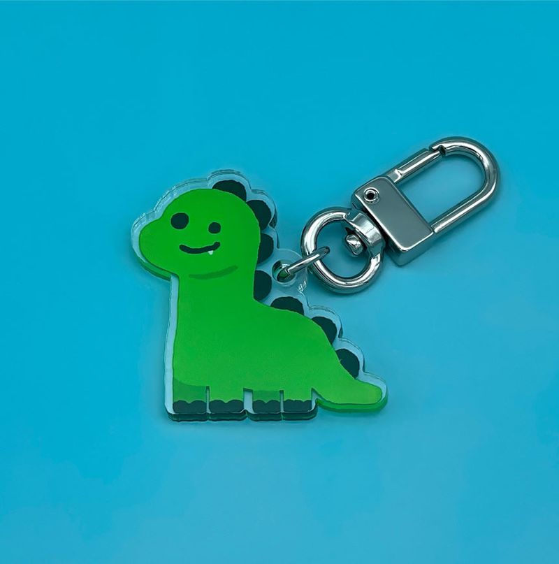 moorugi(モールジ)の「Herbivorous Dinosaur Dino keyring(Toys/Key Holders)」