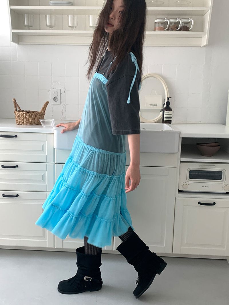 CANCAN LAYERED SKIRT DRESS (3C)