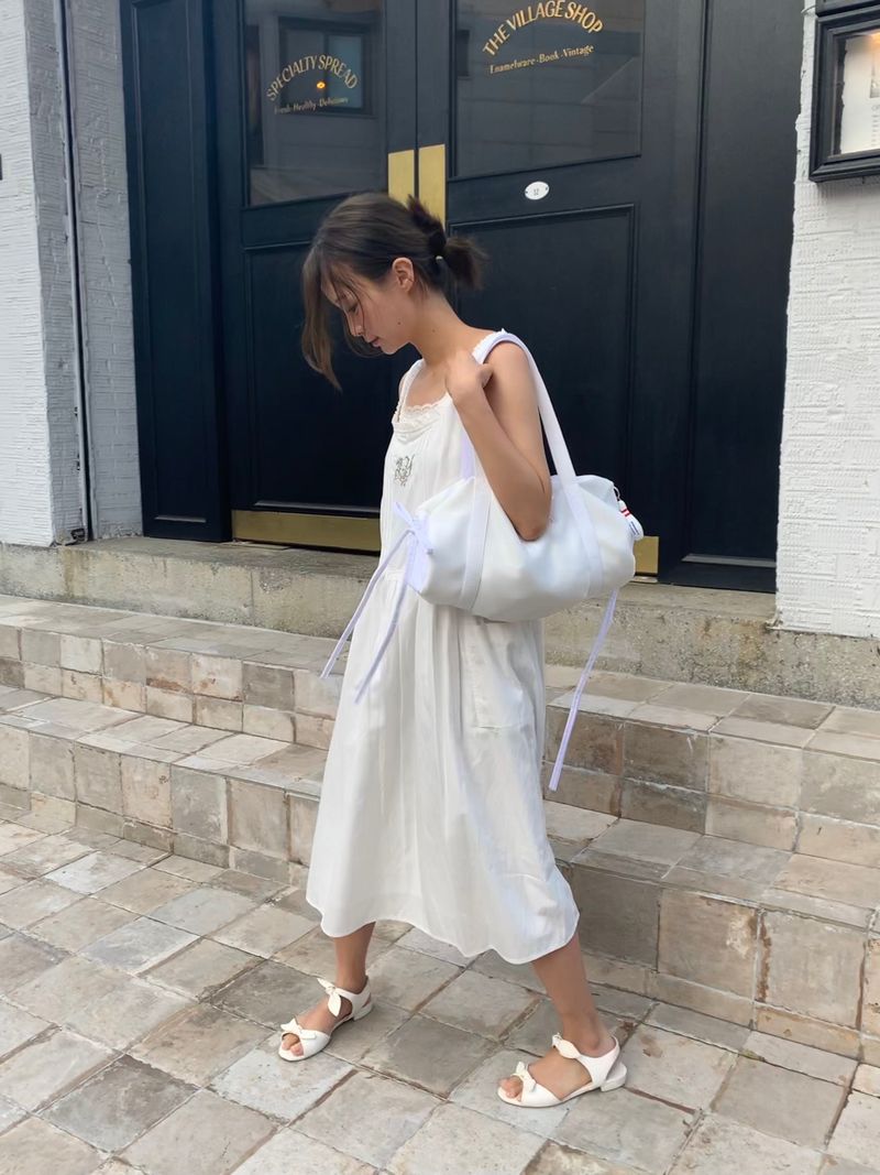bitteschon ribbon ballet bag