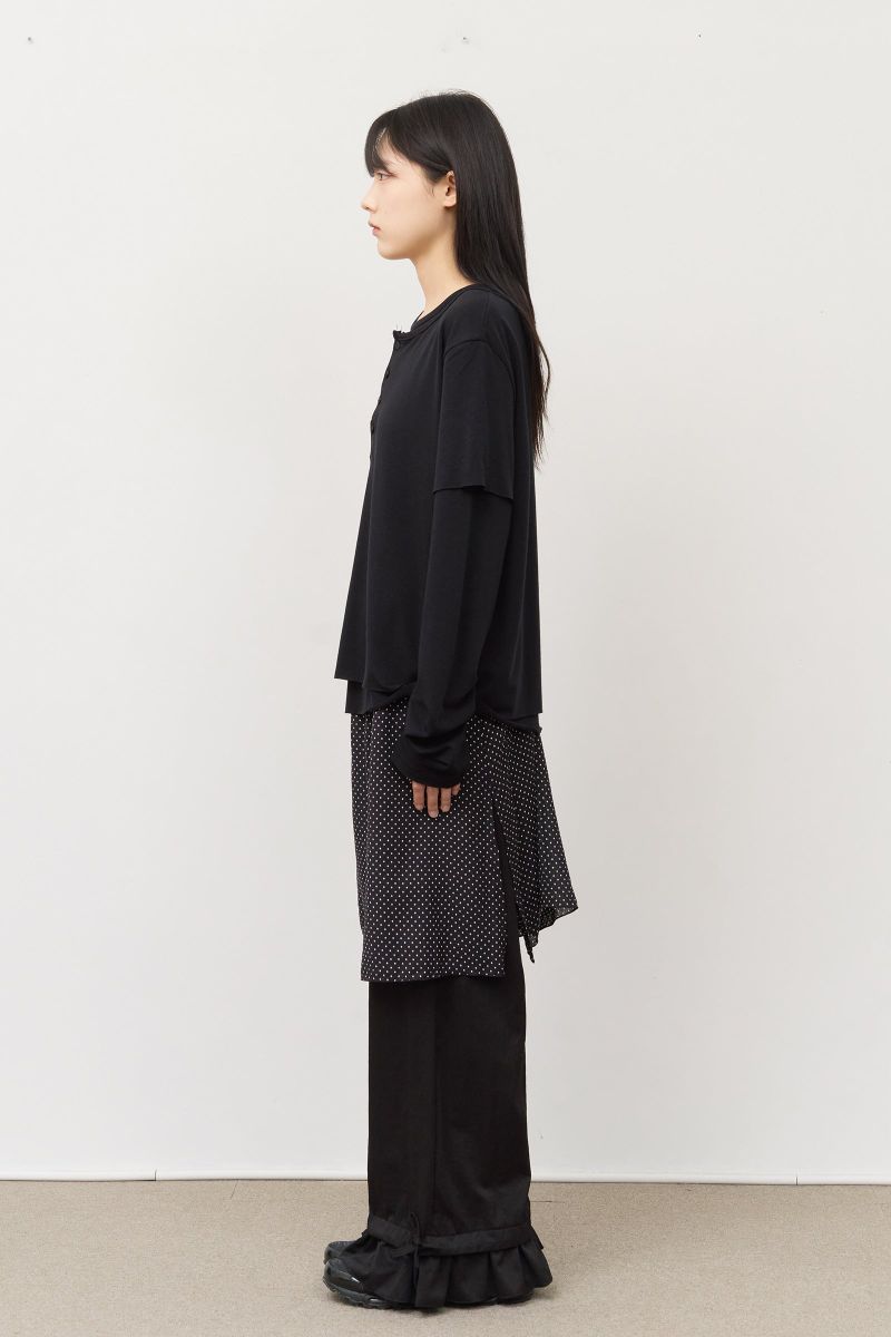 (W) Bubu Dot Skirt Pants