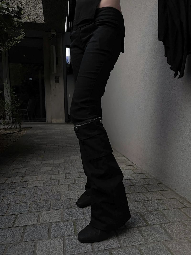 pocket low-rise cargo pants (2color)