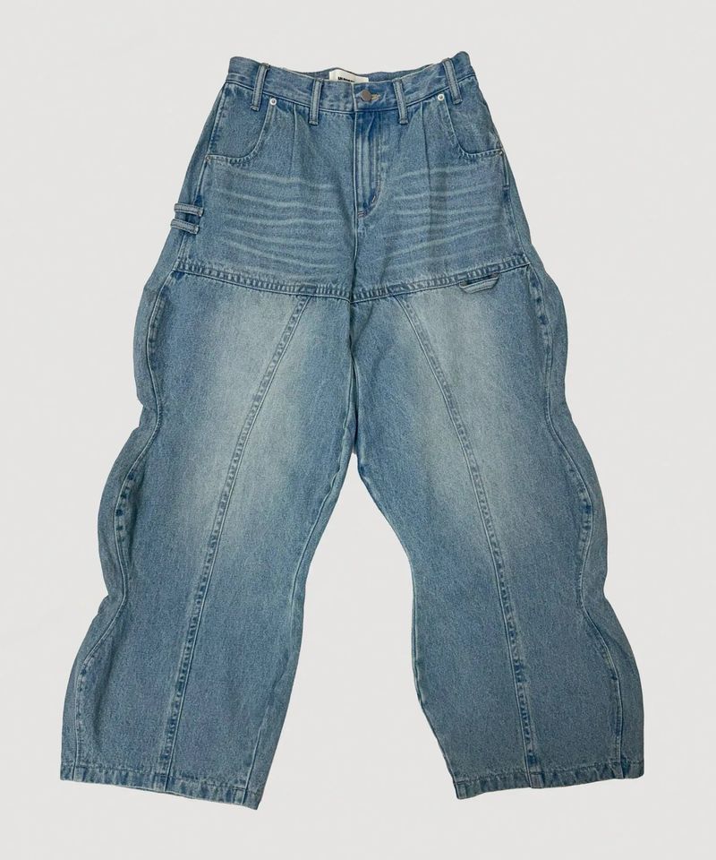 WAVE DENIM PANTS