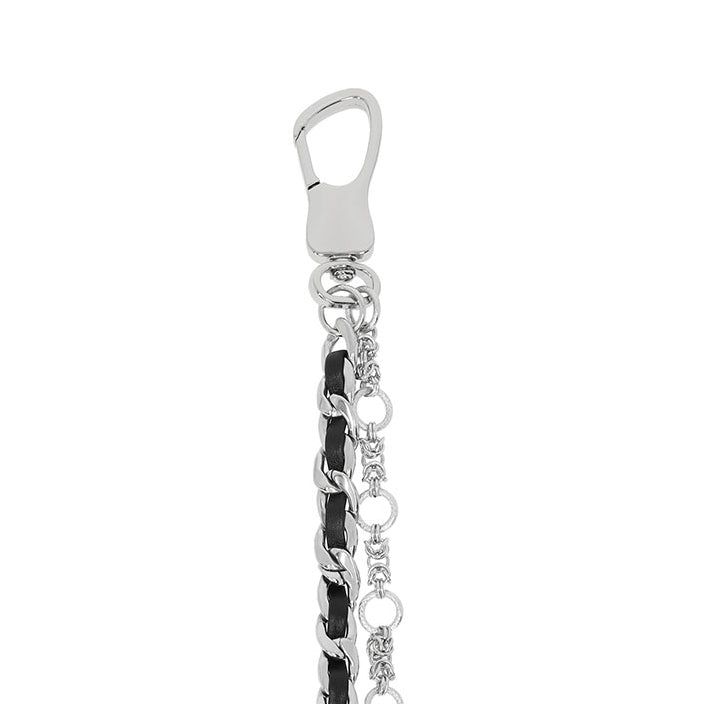 [LAN ARCHIVE] Layered Leather L Pants Chain