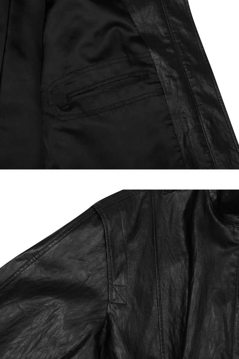 THALIA LEATHER JACKET black