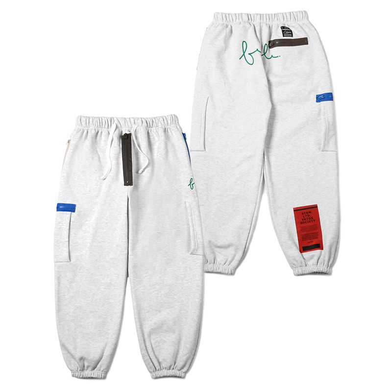 STIGMA（スティグマ）の「22 ZIPPER WIDE HEAVY SWEAT JOGGER PANTS WHITE MELANGE（Pants）」