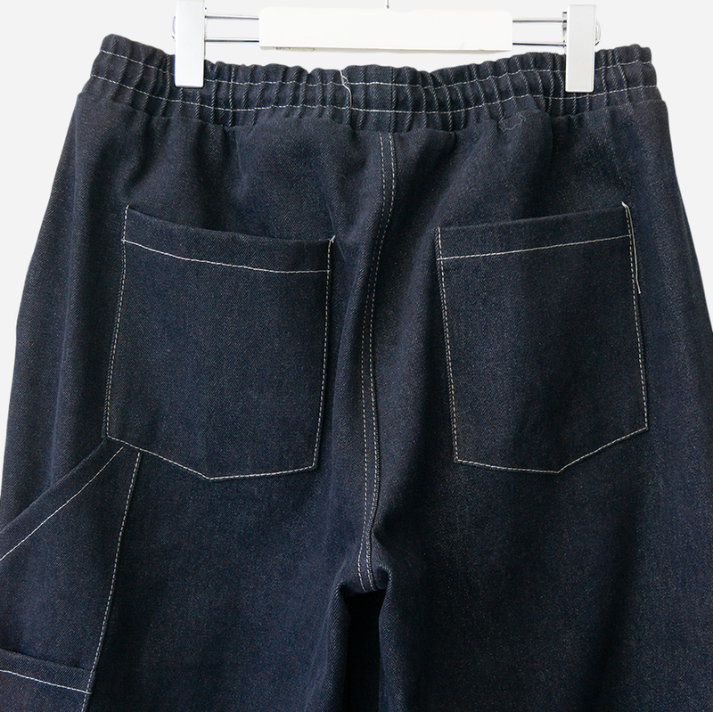 Road napping denim pants