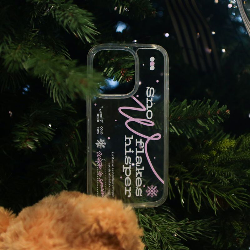 【MADE】(2type) Snow Pink Jelly hard Phone case