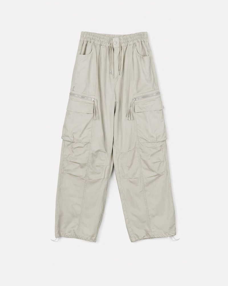 Zeka Zip Cargo Wide Pants