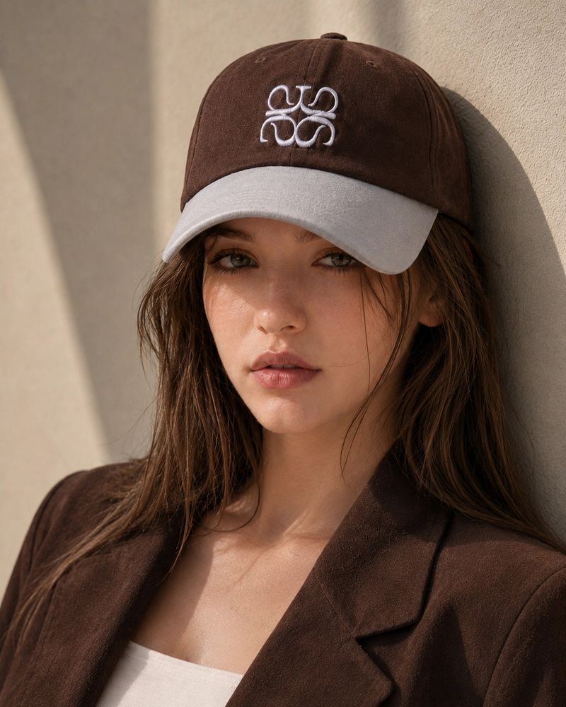 Avivere（アビベール）の「Avivere logo suede brown skyblue（Hats）」