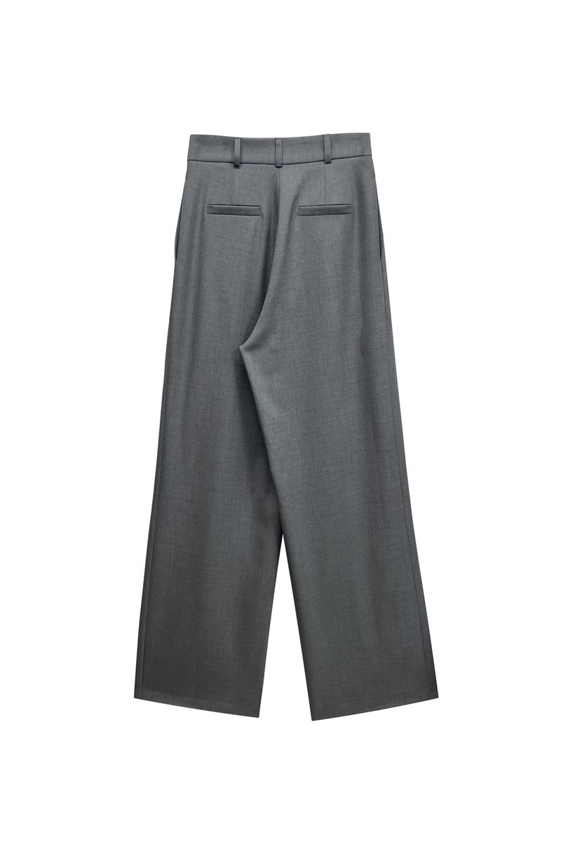 TOMO WIDE SLACKS / CHARCOAL