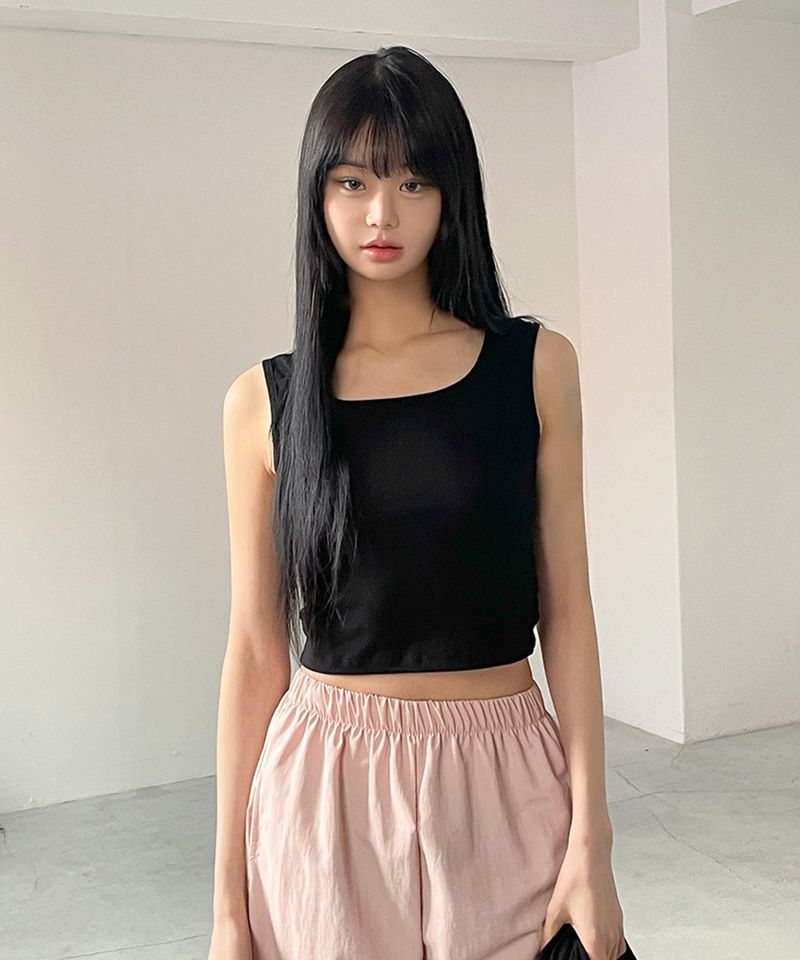 SLIM FIT LOGO SLEEVELESS [4color]