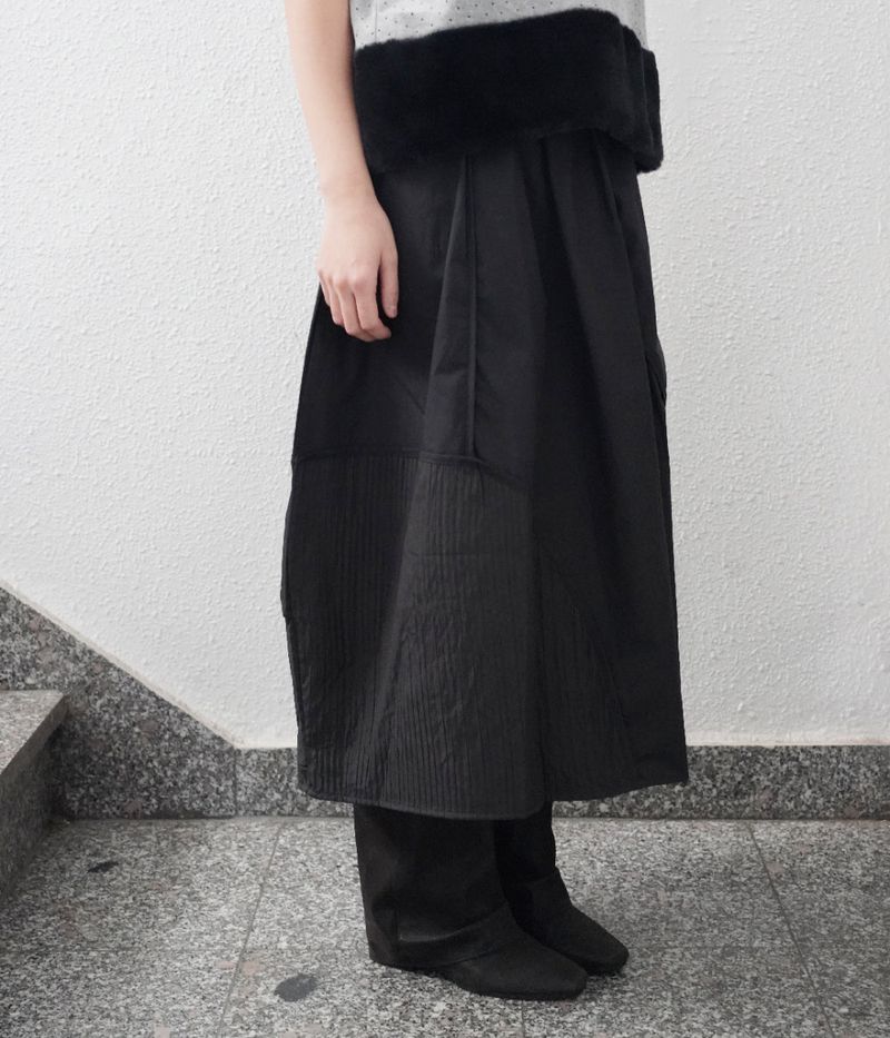 quilted point skirt