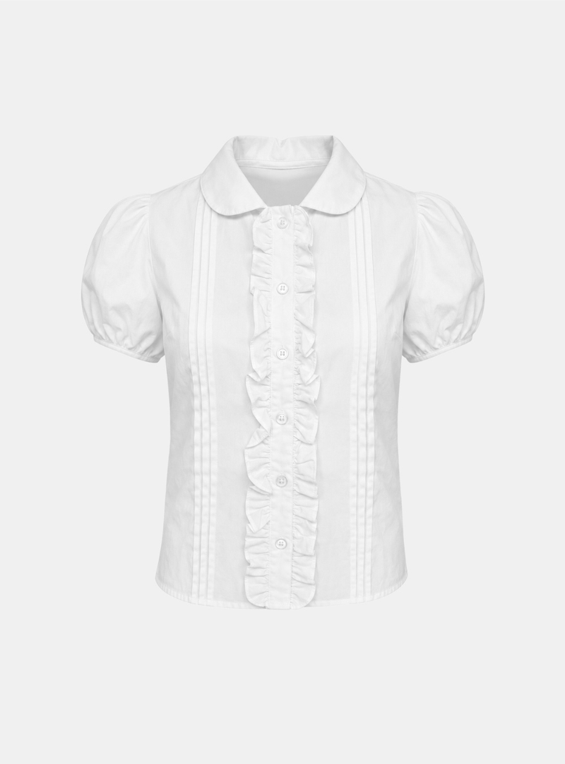 Arelia Frill Button Blouse