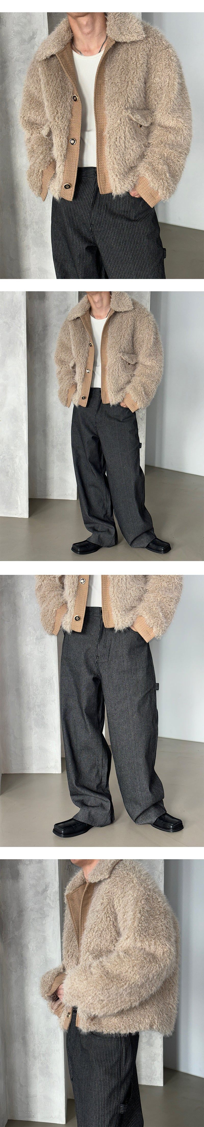  [F/W] Shud fur tweed jacket(2color)