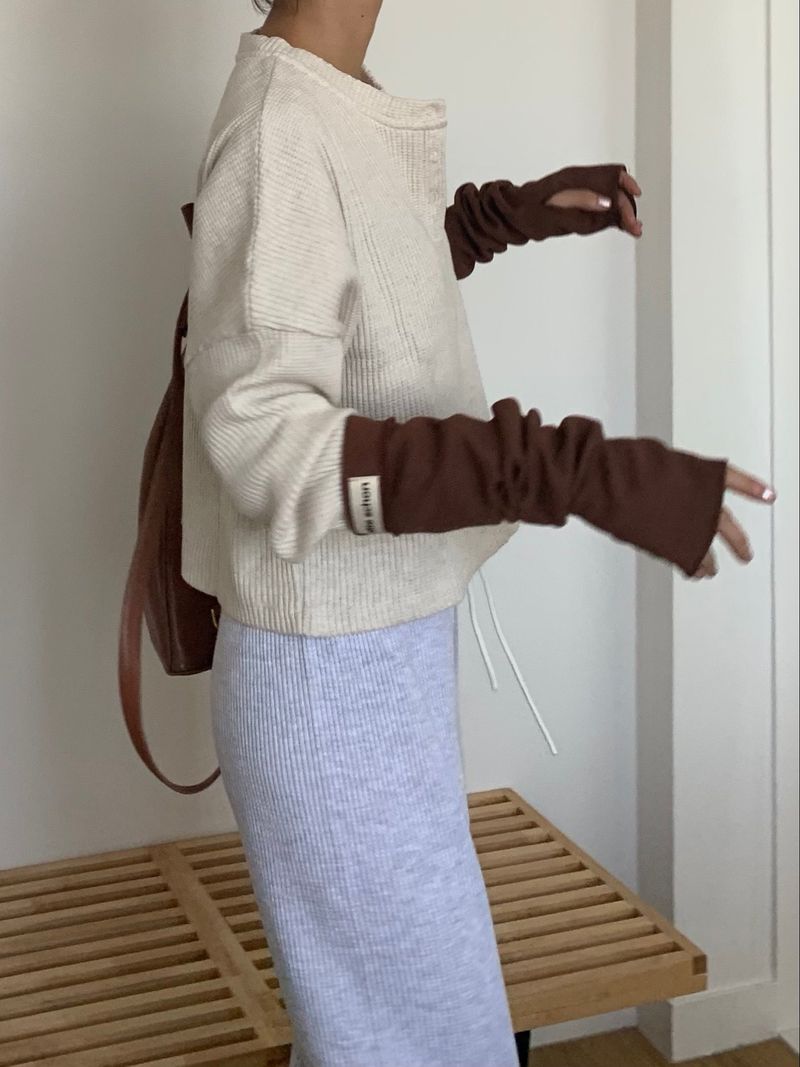 bitteschon label warmer (arms & legs)-brown