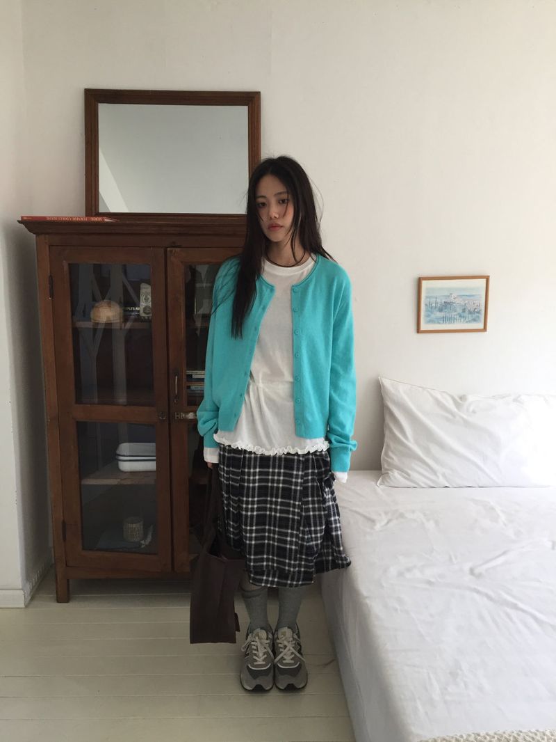 Engadin Round Cardigan (6Colors)