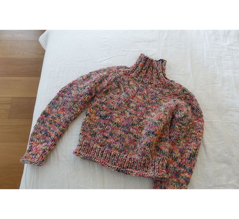 CANDY handmade sweater (with beanie)