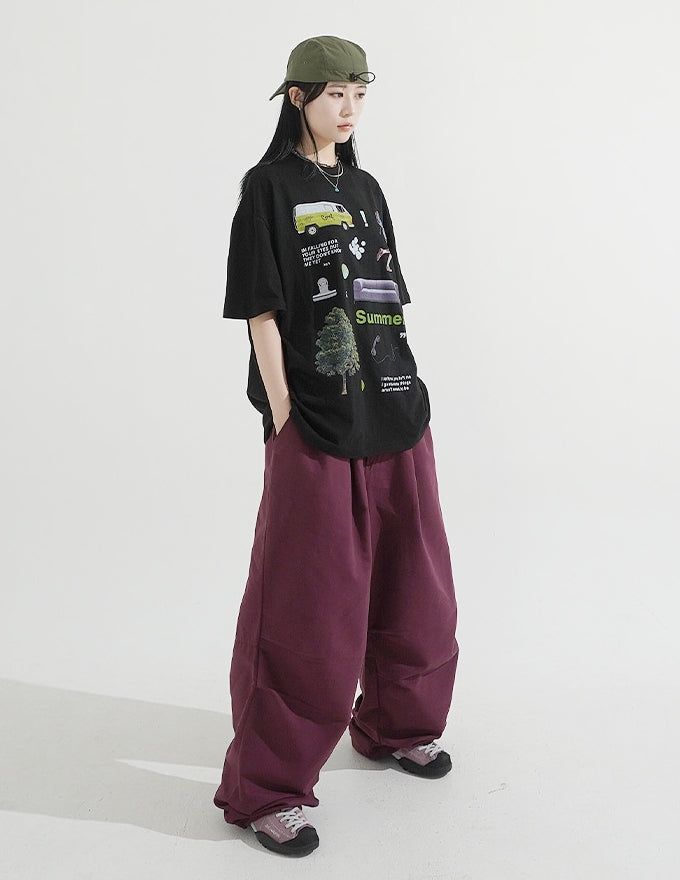 Green Summer Overfit T-Shirt