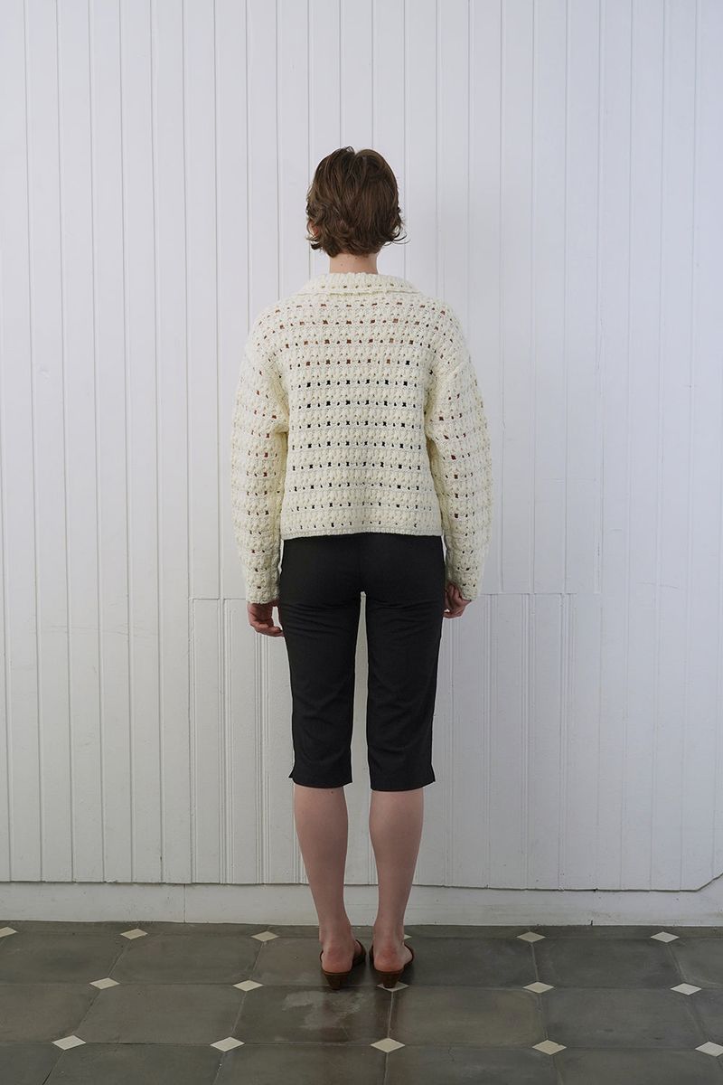 Loom crochet cardigan