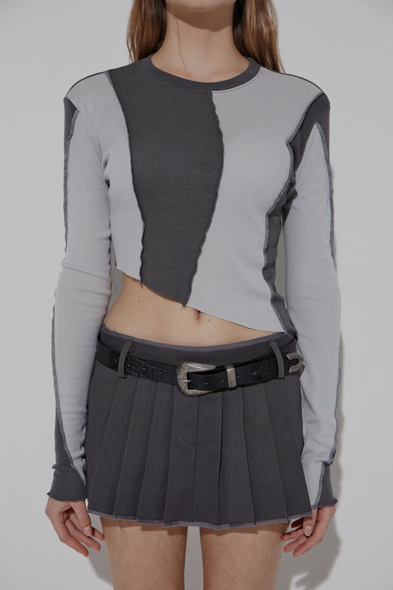 CHINO PLEATS SKIRT